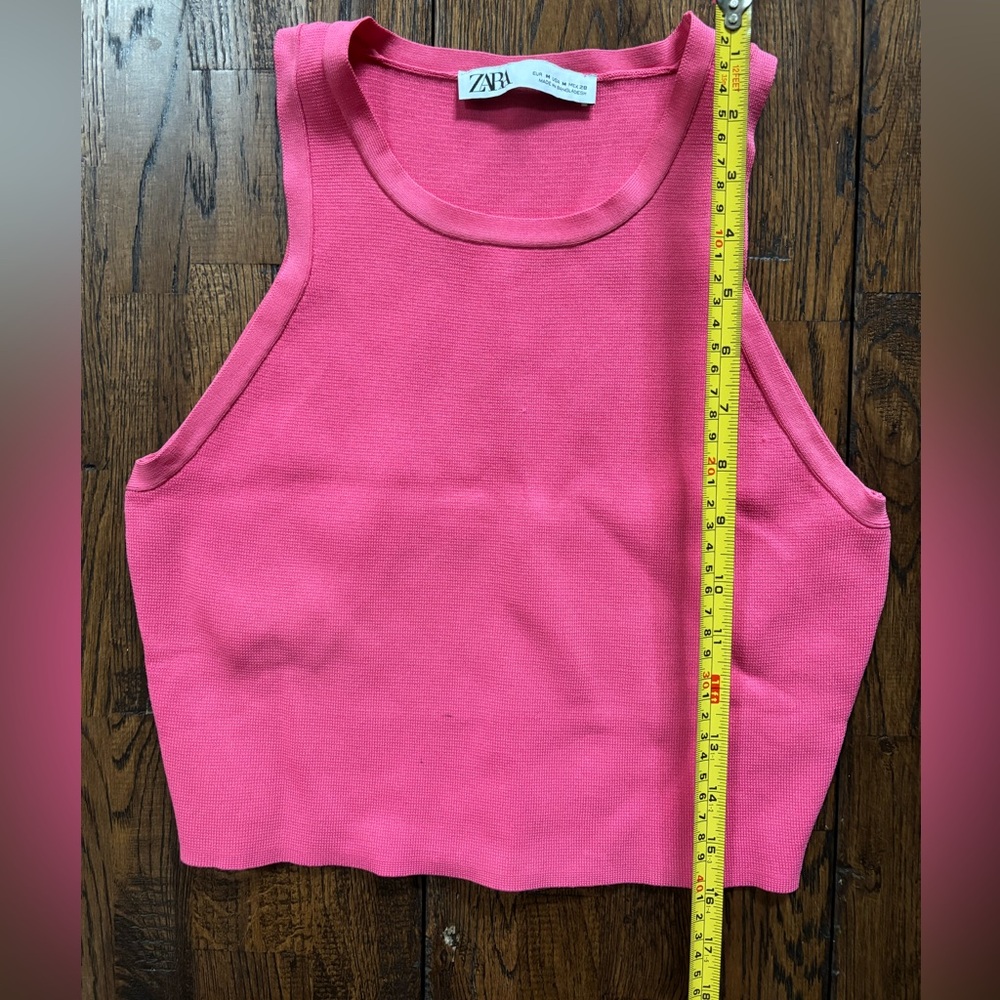 NWOT Zara Pink Cropped Top; Women’s M - Picture 6 of 7